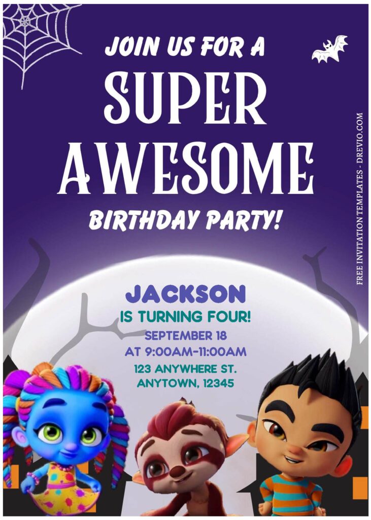 Invitation Template of (Free Editable PDF) Fun Super Monster Unleashed Birthday Invitation Templates 1