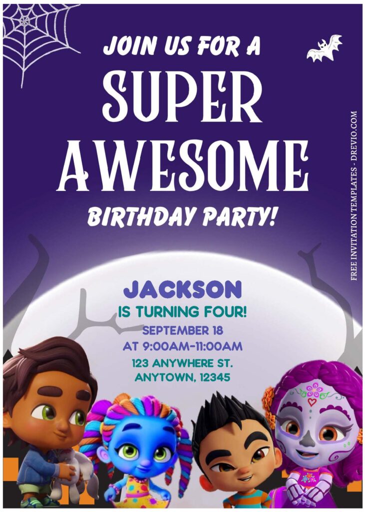 Invitation Template of (Free Editable PDF) Fun Super Monster Unleashed Birthday Invitation Templates 3