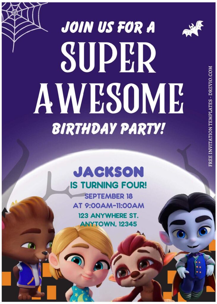 Invitation Template of (Free Editable PDF) Fun Super Monster Unleashed Birthday Invitation Templates 2