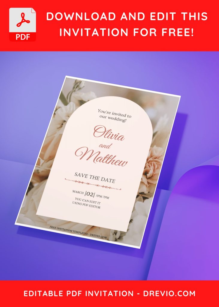 Invitation Template of (Free Editable PDF) Garden Of Romance Wedding Invitation Templates 10