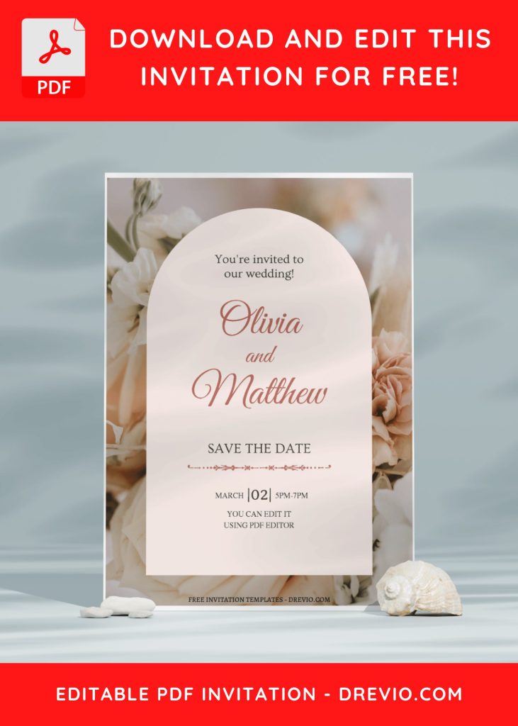 Invitation Template of (Free Editable PDF) Garden Of Romance Wedding Invitation Templates 9