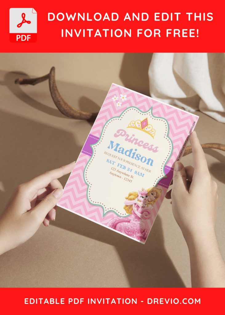 Invitation Template of (Free Editable PDF) Gorgeous Disney Princess Birthday Invitation Templates 6