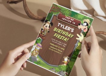 (Free Editable PDF) Disney Mickey Mouse Birthday Invitation Templates