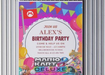 (Free Editable PDF) Race Day Fun Mario Kart Birthday Invitation Templates