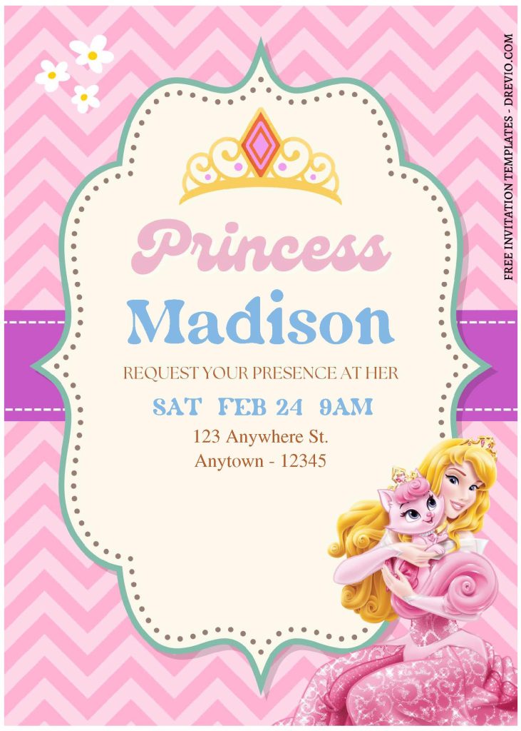 Invitation Template of (Free Editable PDF) Gorgeous Disney Princess Birthday Invitation Templates 1