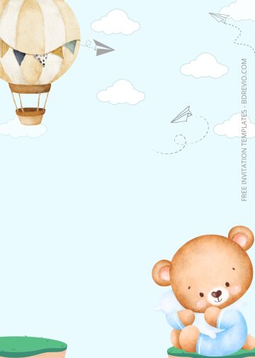 FREE Adorable Teddy Bear Baby Shower Invitation Templates | Download ...