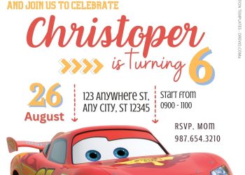 FREE Cars Birthday Invitation Templates