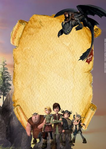 FREE How To Train Your Dragon Birthday Invitation Templates | Download ...