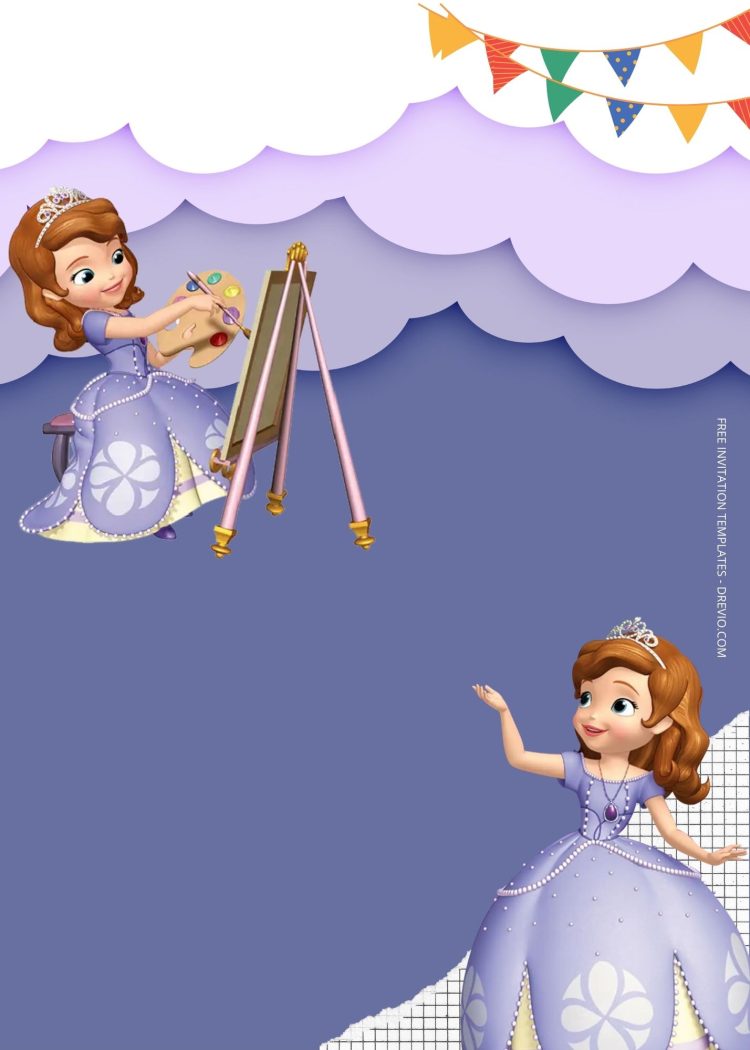 FREE Sofia The First Birthday Invitation Templates | Download Hundreds ...