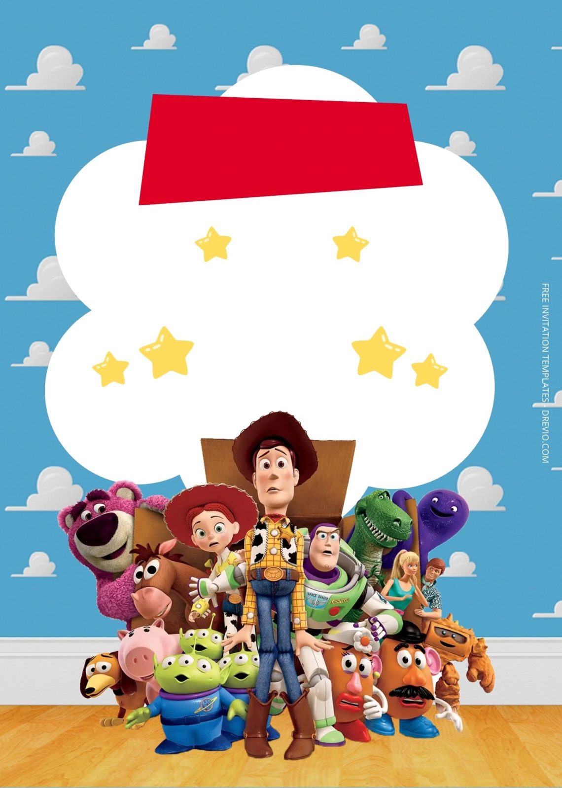 FREE Toy Story Birthday Invitation Templates