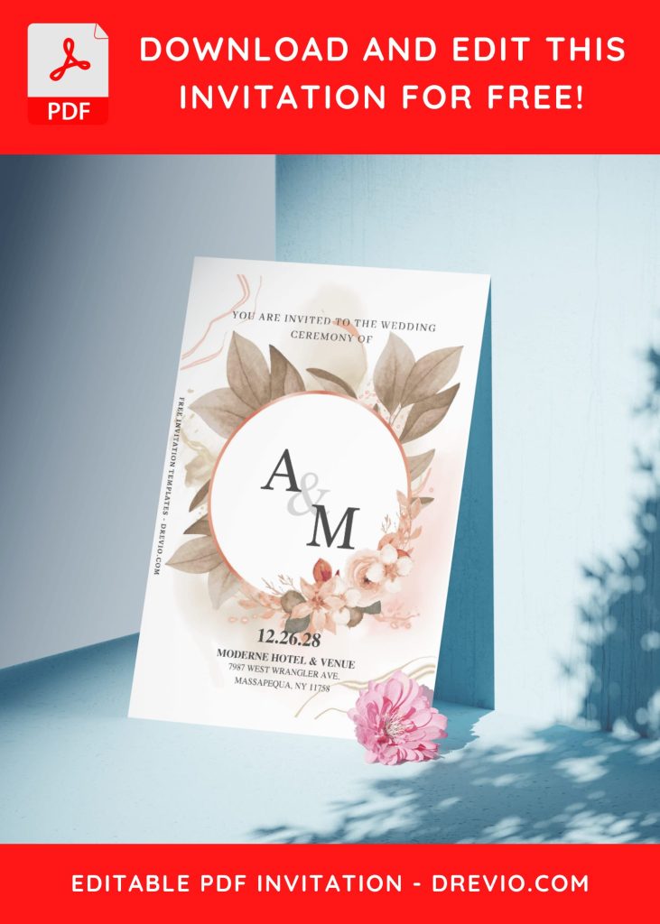 Invitation Template of (Free Editable PDF) Season Of Love Wedding Invitation Templates 10