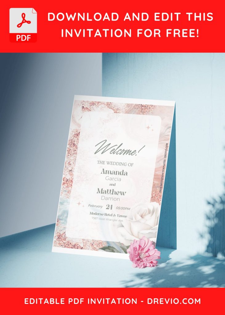 Invitation Template of (Free Editable PDF) Nature's Embrace Wedding Invitation Templates 10