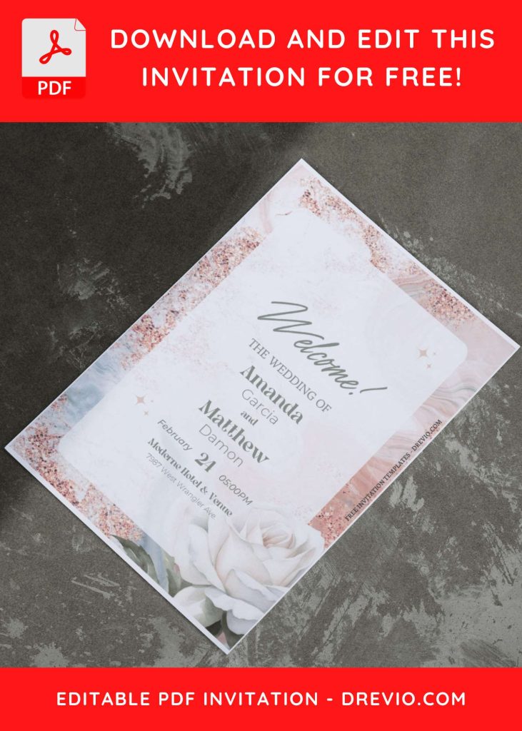 Invitation Template of (Free Editable PDF) Nature's Embrace Wedding Invitation Templates 9