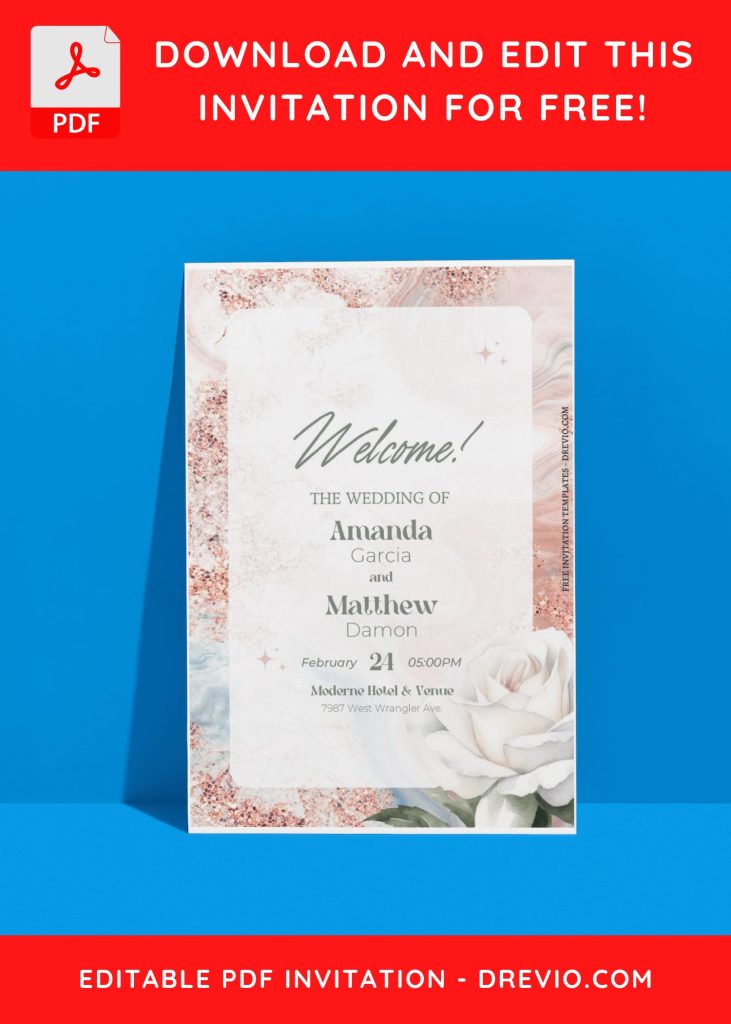 Invitation Template of (Free Editable PDF) Nature's Embrace Wedding Invitation Templates 8