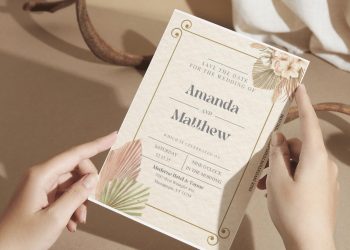 (Free Editable PDF) Simplicity In Nature Wedding Invitation Templates