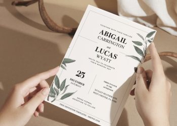 (Free Editable PDF) Botanical Vows Wedding Invitation Templates