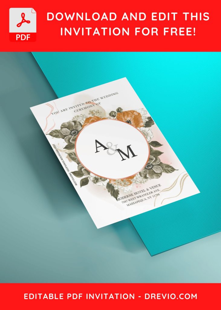 Invitation Template of (Free Editable PDF) Season Of Love Wedding Invitation Templates 5