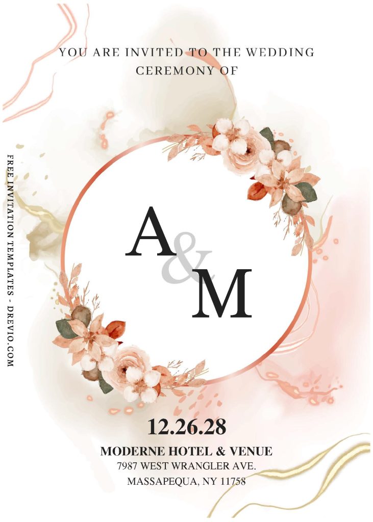 Invitation Template of (Free Editable PDF) Season Of Love Wedding Invitation Templates 3