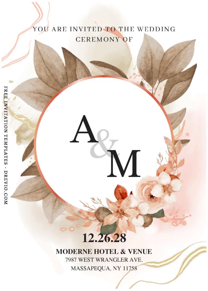 Invitation Template of (Free Editable PDF) Season Of Love Wedding Invitation Templates 2