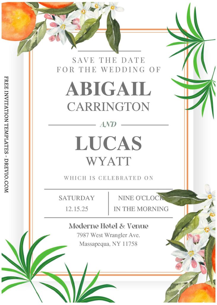 Invitation Template of (Free Editable PDF) Vibrant Garden Vows Wedding Invitation Templates 2