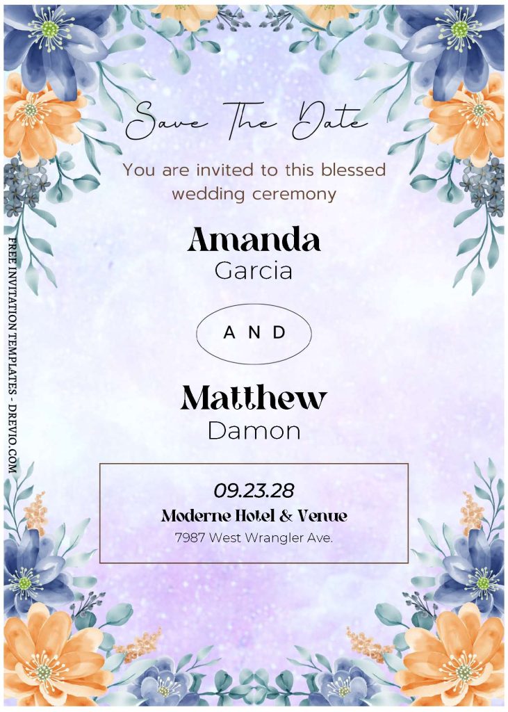 Invitation Template of (Free Editable PDF) Floral Paradise Wedding Invitation Templates 3