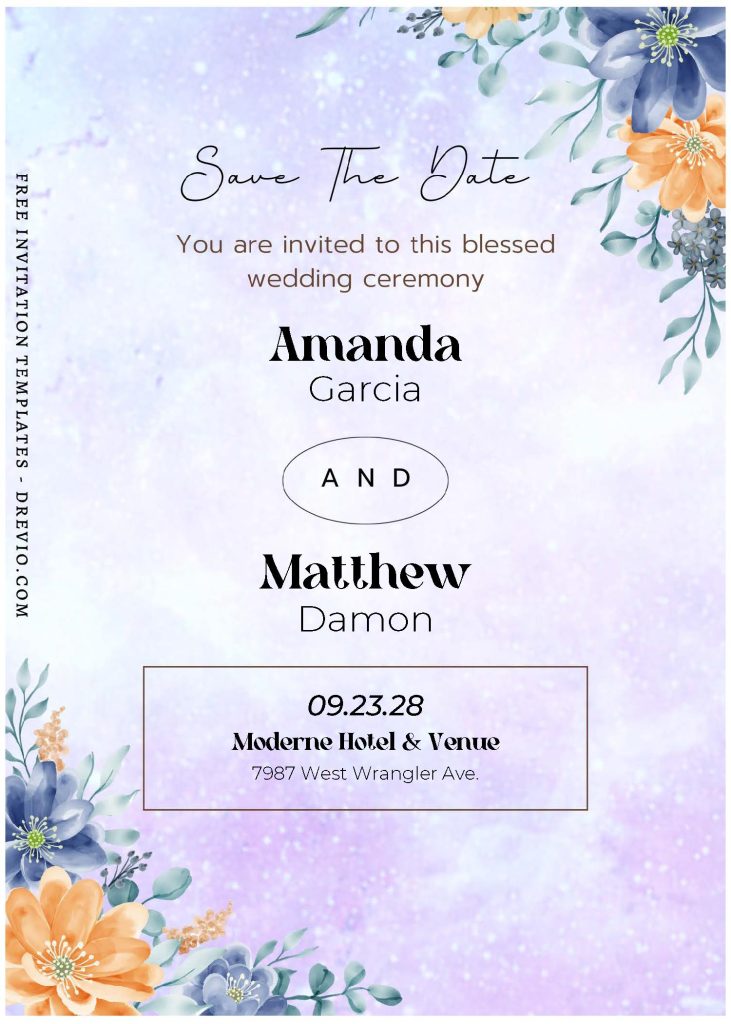 Invitation Template of (Free Editable PDF) Floral Paradise Wedding Invitation Templates 2