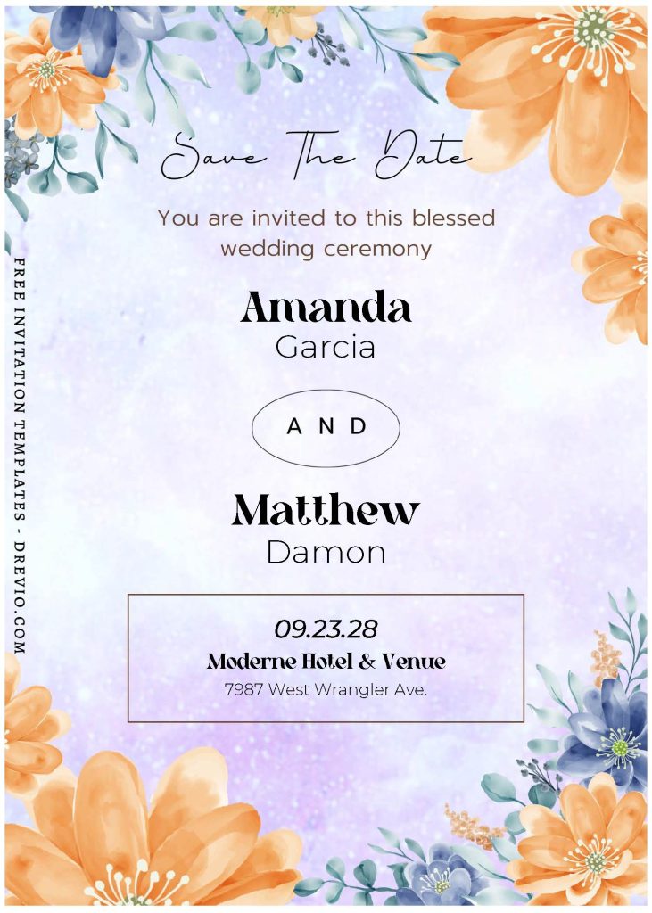 Invitation Template of (Free Editable PDF) Floral Paradise Wedding Invitation Templates 1