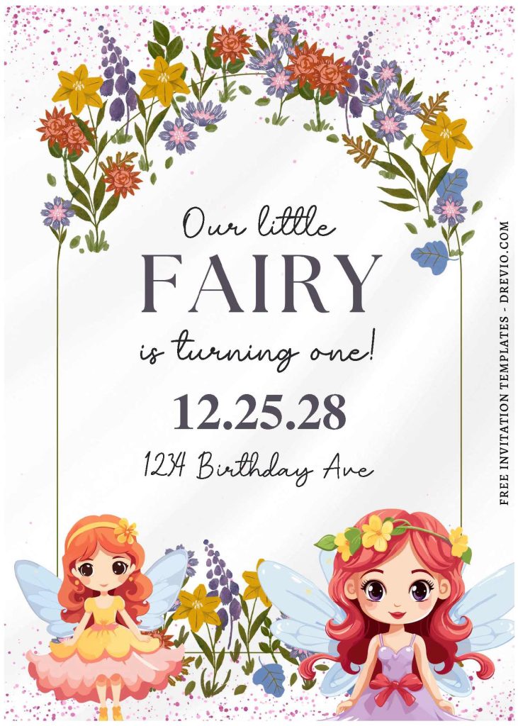 Invitation Template of (Free Editable PDF) Fairy Wonderland Birthday Invitation Templates 3