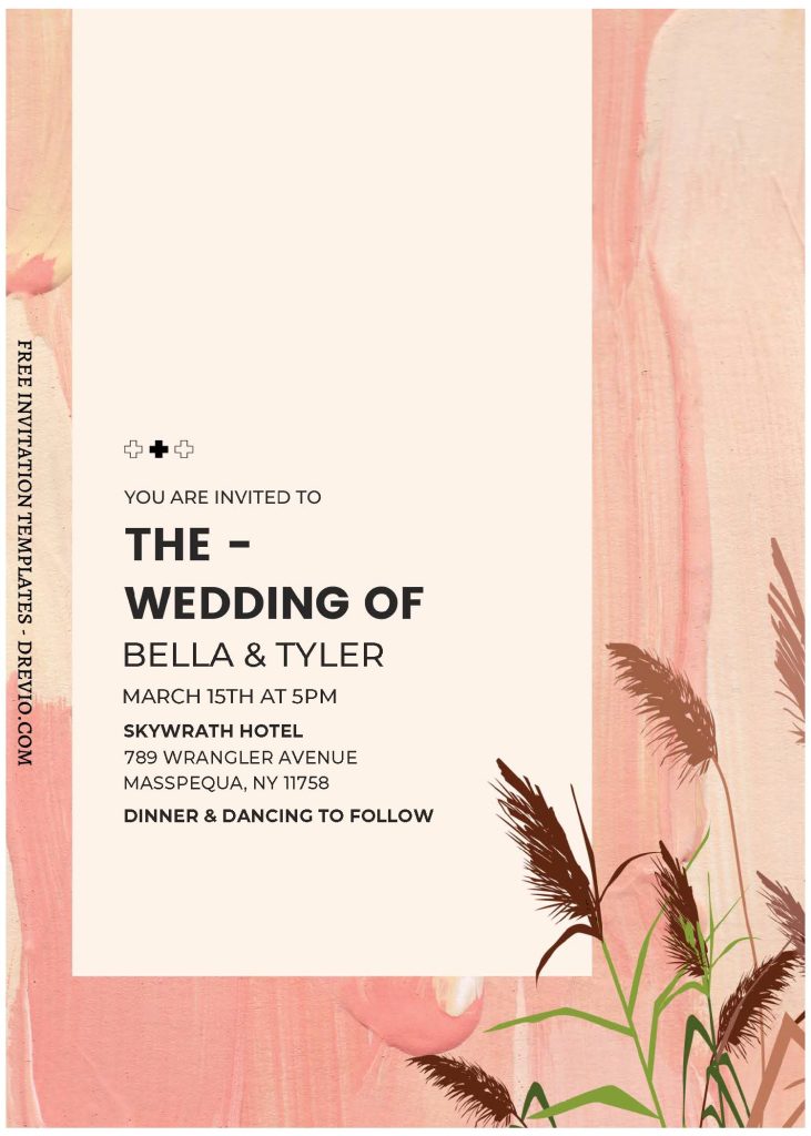 Invitation Template of (Free Editable PDF) Earthy Bohemian Elegance Wedding Invitation Templates 2