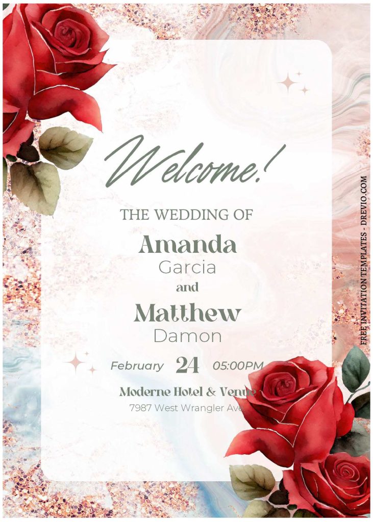 Invitation Template of (Free Editable PDF) Nature's Embrace Wedding Invitation Templates 3