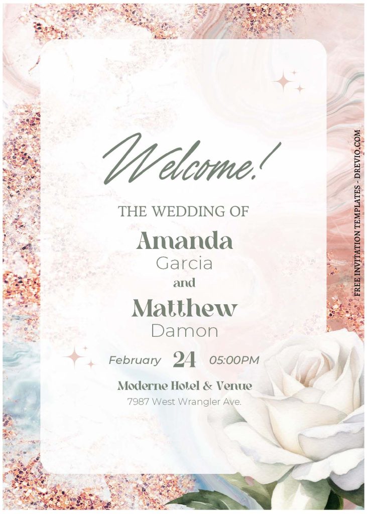 Invitation Template of (Free Editable PDF) Nature's Embrace Wedding Invitation Templates 2