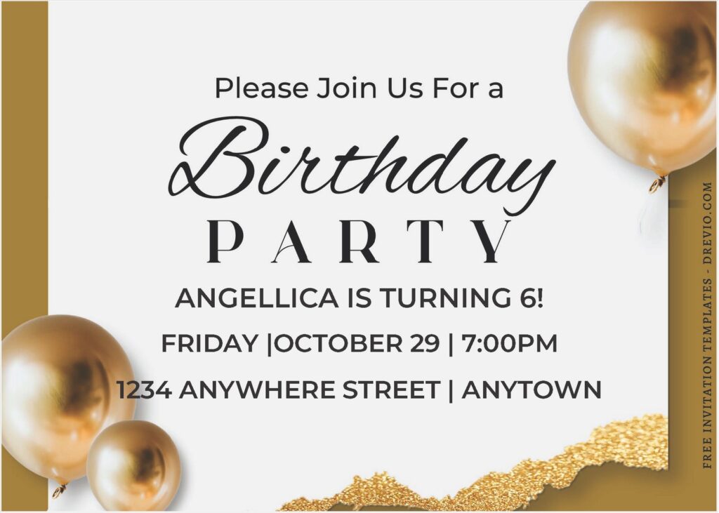 Invitation Template of (Free Editable PDF) Simply Elegance 60th Birthday Invitation Templates 1