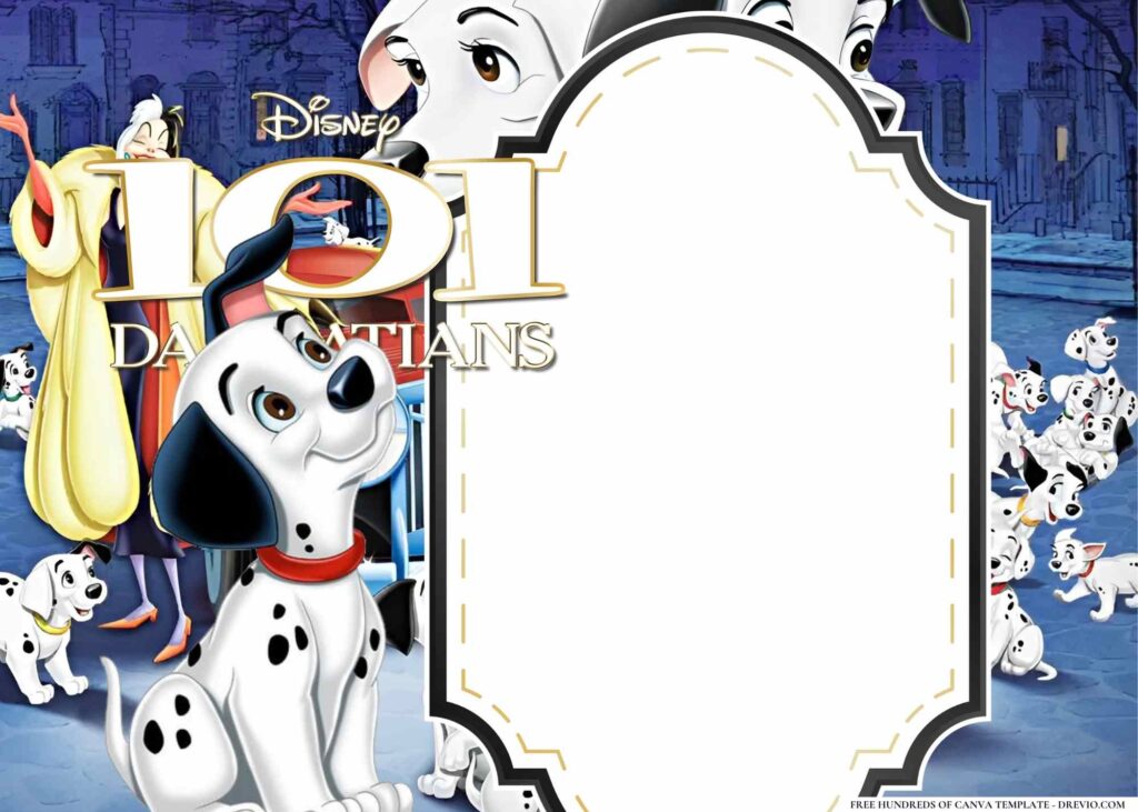 Invitation Template of 16+ 101 Dalmatians Birthday Invitation Templates 5