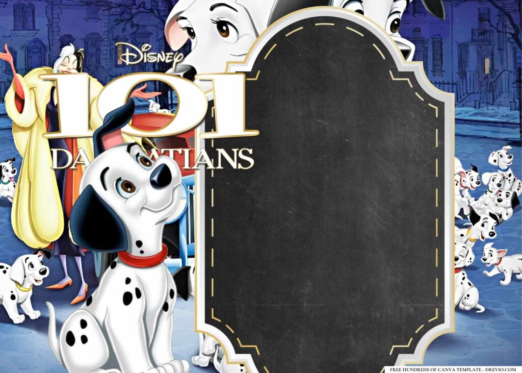 Invitation Template of 16+ 101 Dalmatians Birthday Invitation Templates 6