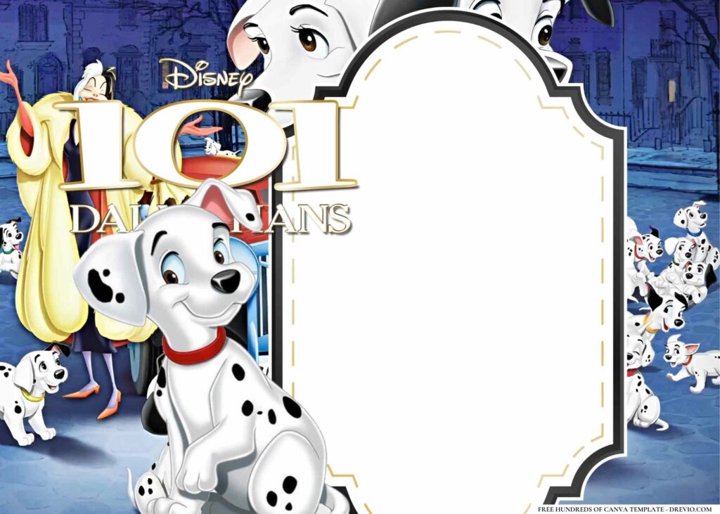 Invitation Template of 16+ 101 Dalmatians Birthday Invitation Templates 1