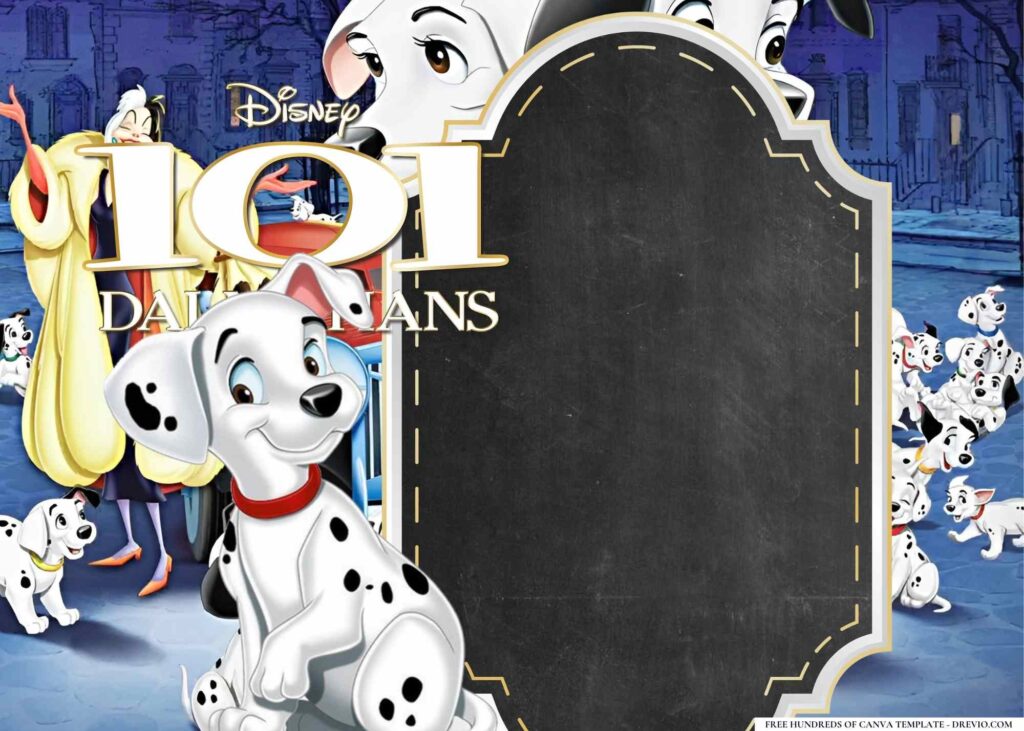 Invitation Template of 16+ 101 Dalmatians Birthday Invitation Templates 2