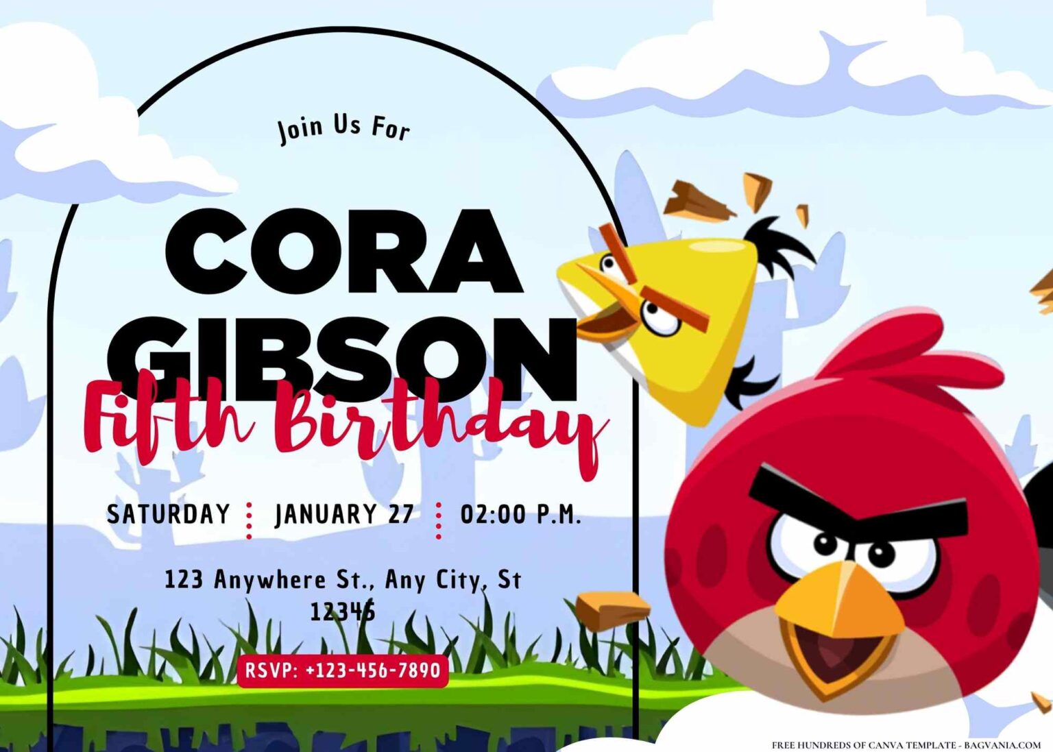 Angry Birds Birthday Invitation Templates Download Hundreds Free