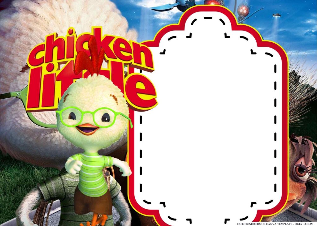 Invitation Template of 22+ Chicken Little Birthday Invitation Templates 5