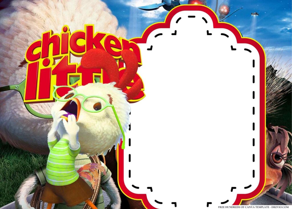 Invitation Template of 22+ Chicken Little Birthday Invitation Templates 9