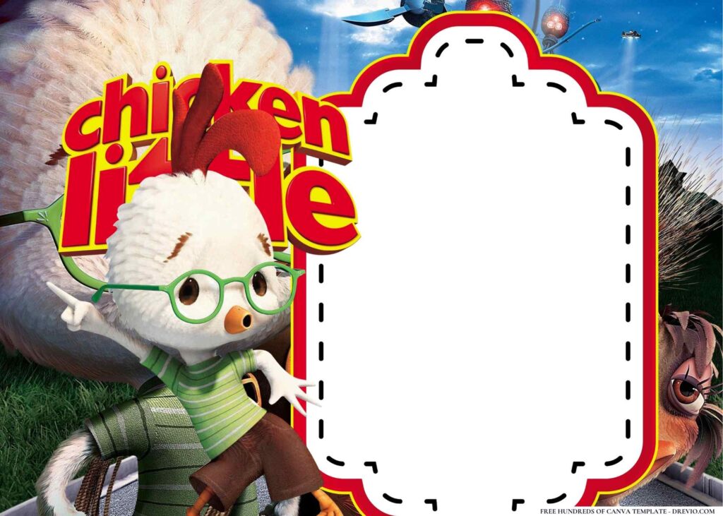 Invitation Template of 22+ Chicken Little Birthday Invitation Templates 1