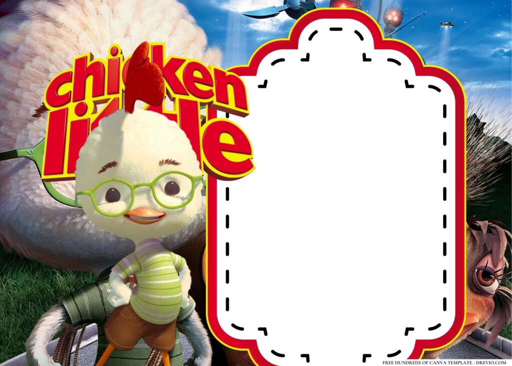 Invitation Template of 22+ Chicken Little Birthday Invitation Templates 11