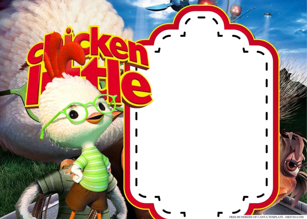 Invitation Template of 22+ Chicken Little Birthday Invitation Templates 3