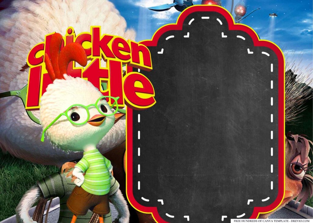 Invitation Template of 22+ Chicken Little Birthday Invitation Templates 4