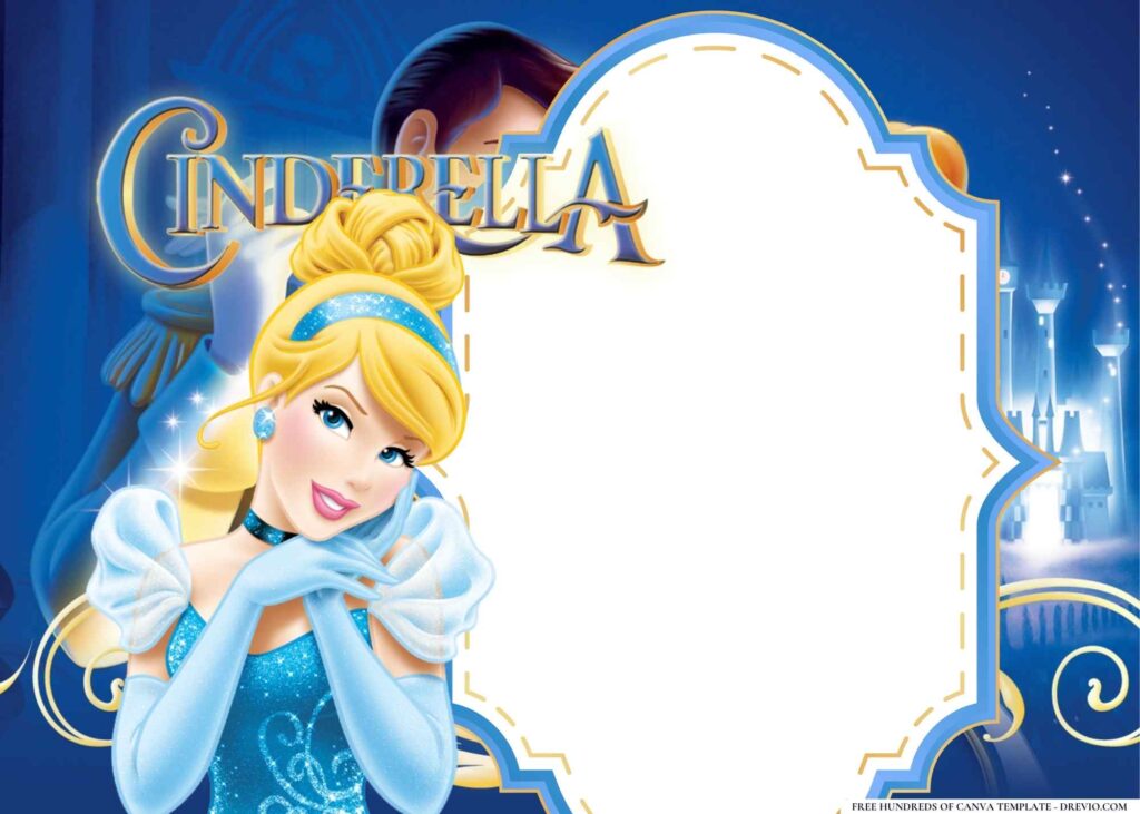 Invitation Template of 14+ Cinderella Birthday Invitation Templates 5