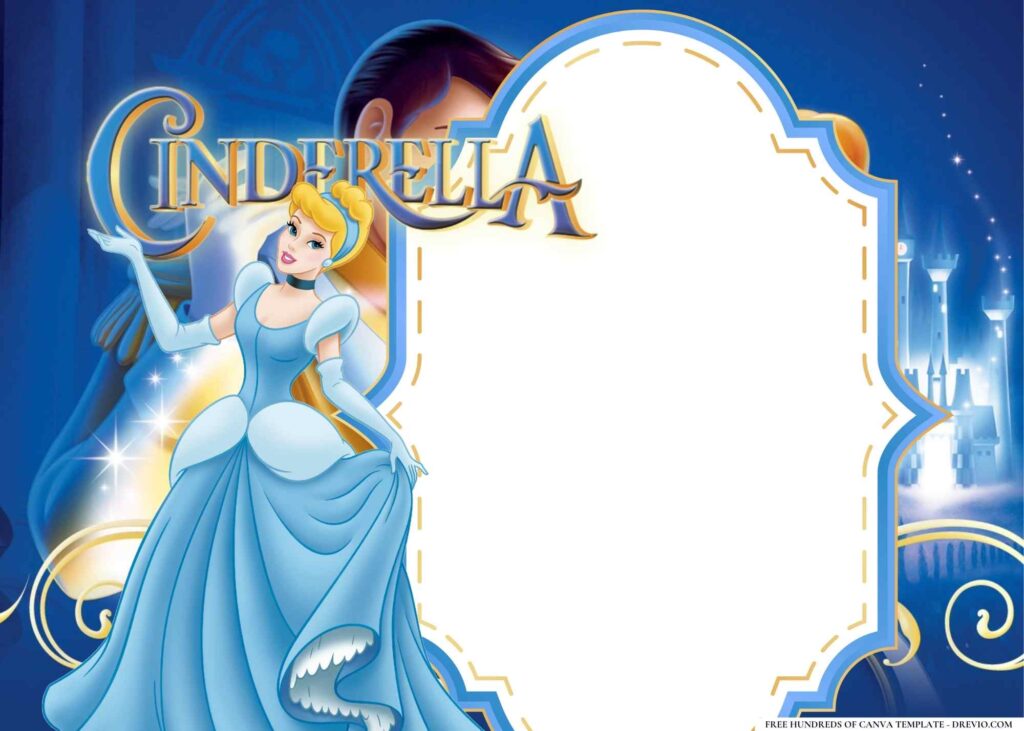 Invitation Template of 14+ Cinderella Birthday Invitation Templates 7