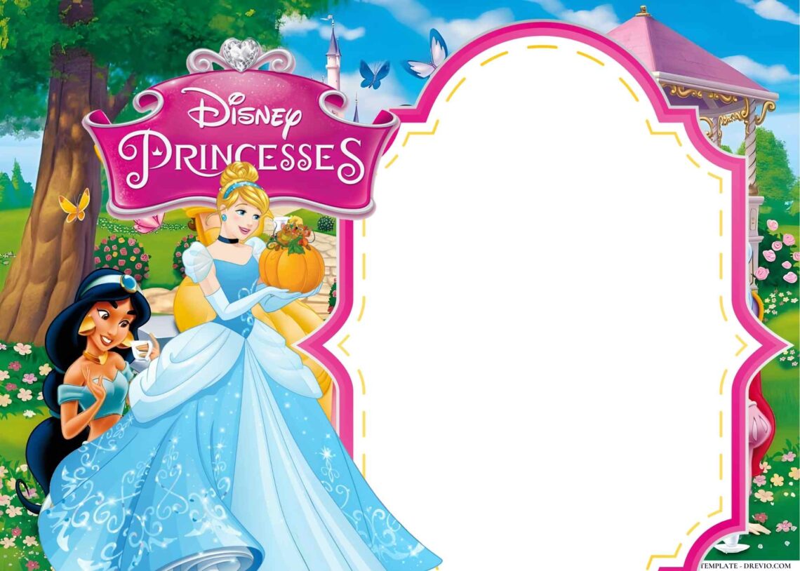 22+ Disney Princesses Birthday Invitation Templates - Drevio : Free And ...