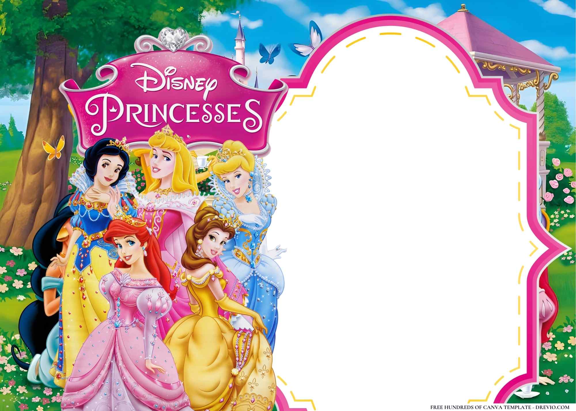 22+ Disney Princesses Birthday Invitation Templates | Download Hundreds ...