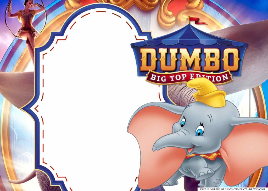 Invitation Template of 14+ Dumbo Birthday Invitation Templates 5