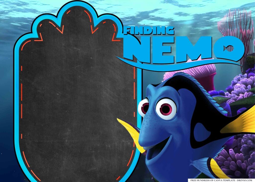 Invitation Template of 14+ Finding Nemo Birthday Invitation Templates 2