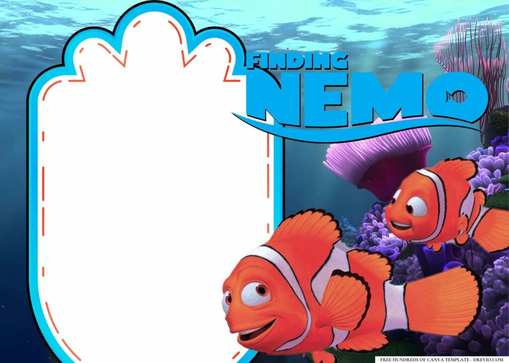 Invitation Template of 14+ Finding Nemo Birthday Invitation Templates 1